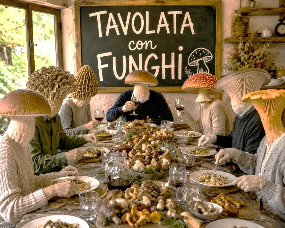 Tavolata con funghi – mit Hermann