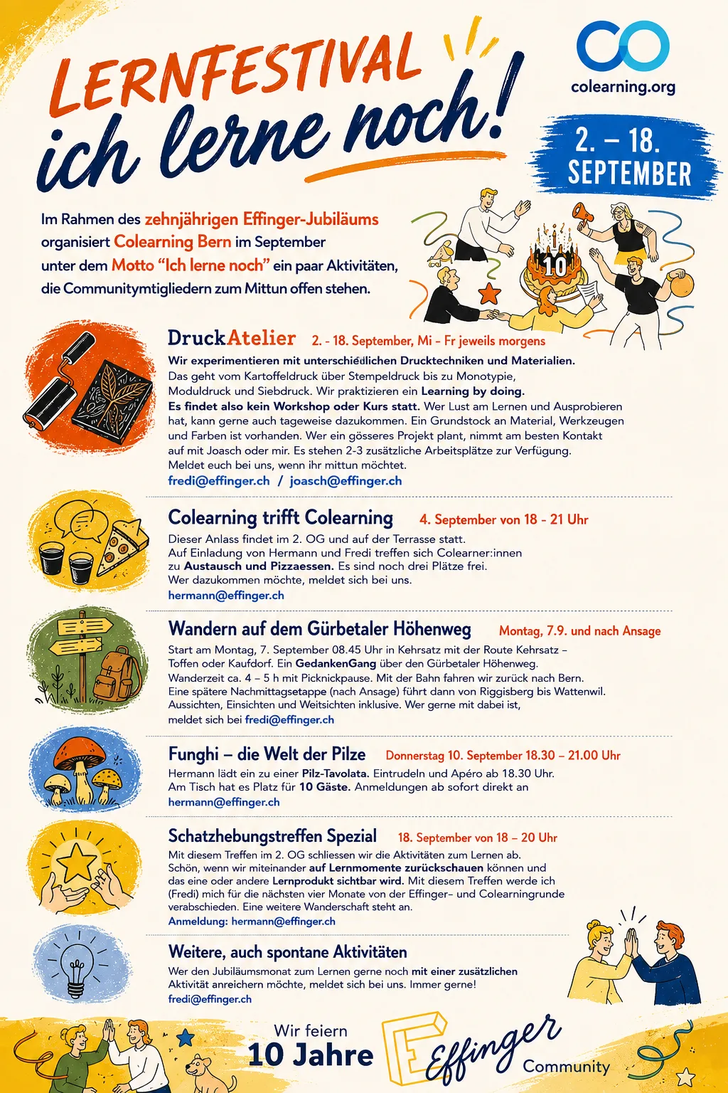 Flyer Lernfestival «Ich lerne noch!»