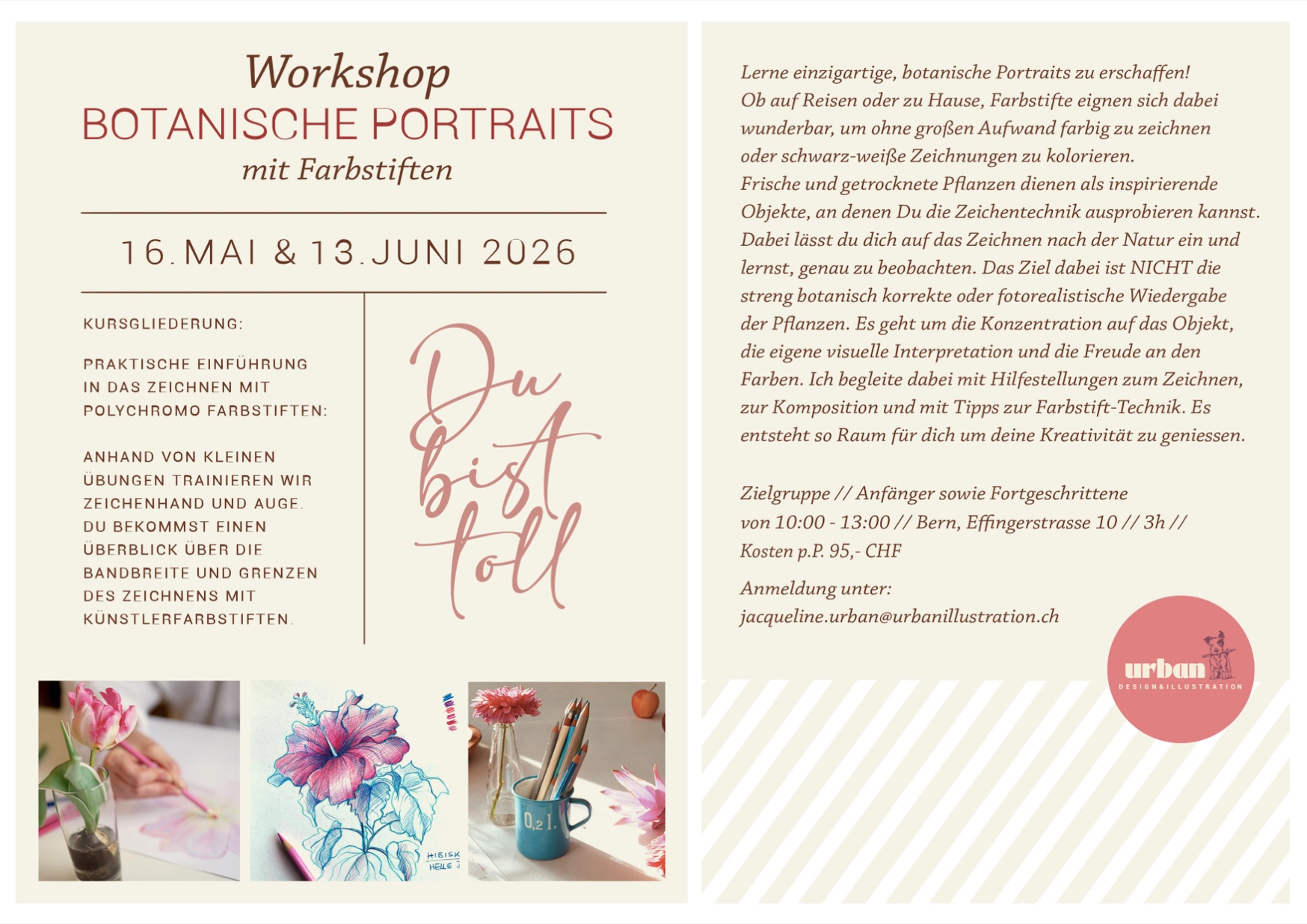 Workshop Botanische Portraits mit Farbstiften