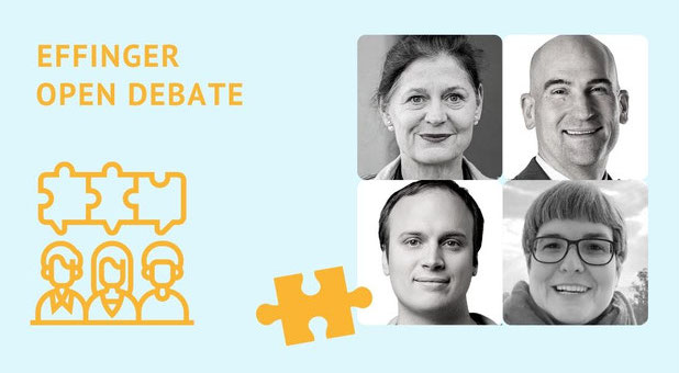 Portraitfotos der Debattengaeste